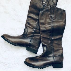 Frye Melissa Button Lug Tall Boots